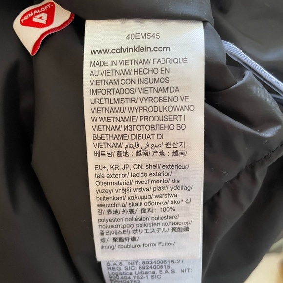 Calvin Klein Heavyweight Hooded Long Puffer Coat sz M - Picture 7 of 13